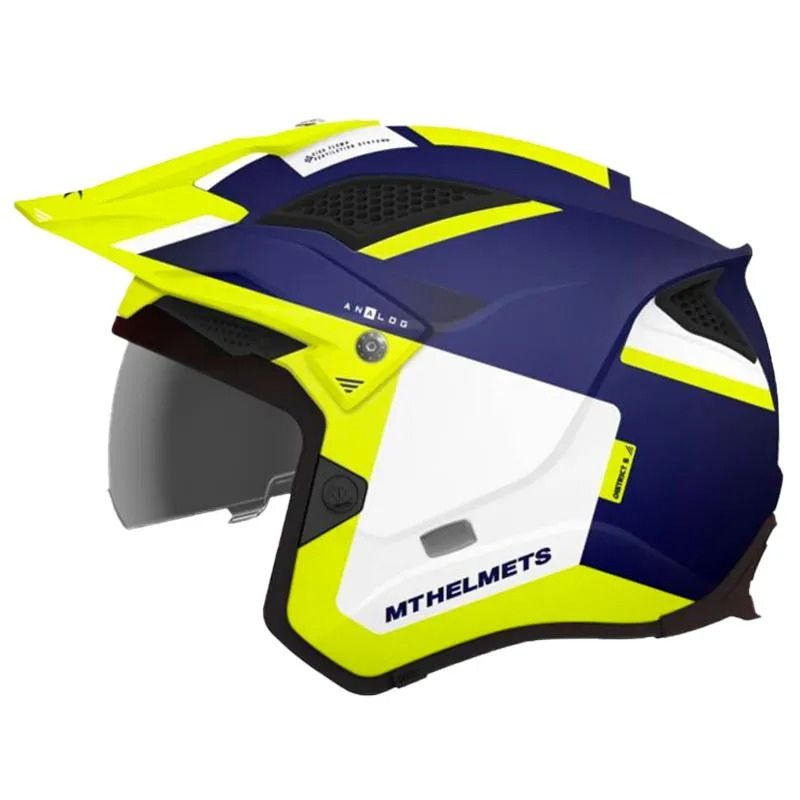 Casco moto jet MT Avenue Solid Gloss Fluor Yellow - Il Centauro sas