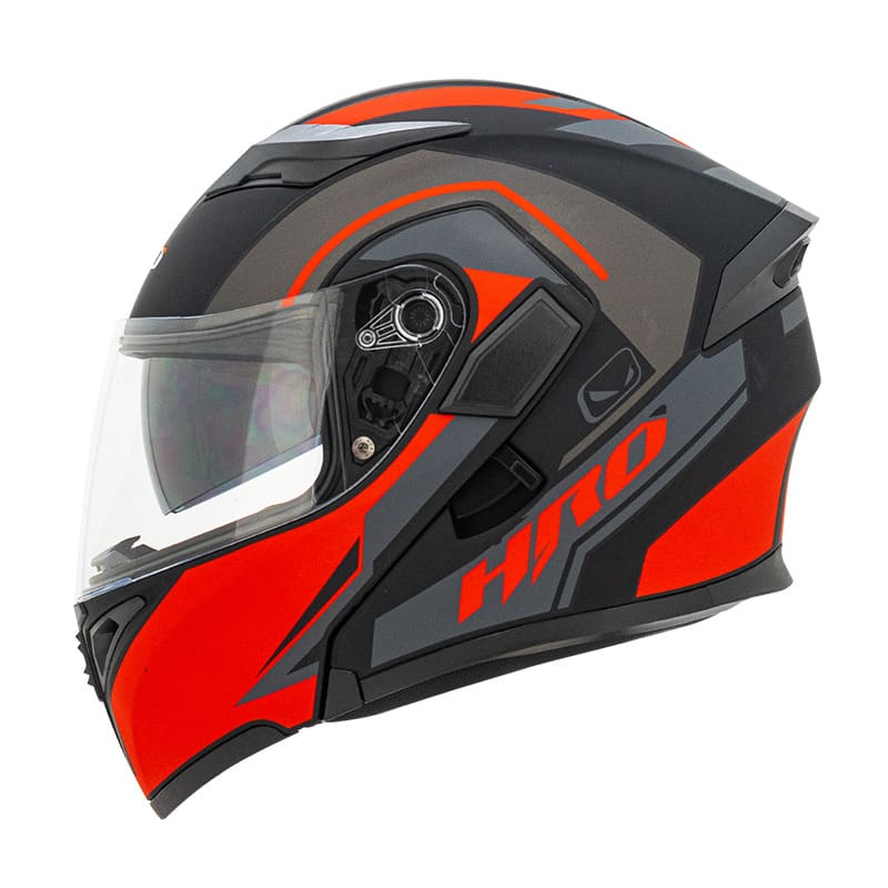 CASCO HRO HRO-3400DV GERAL MATE NEGRO ROJO