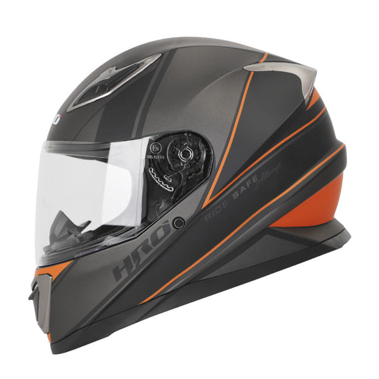 CASCO HRO HRO-508 SISKO MATE NEGRO NARANJA NEON