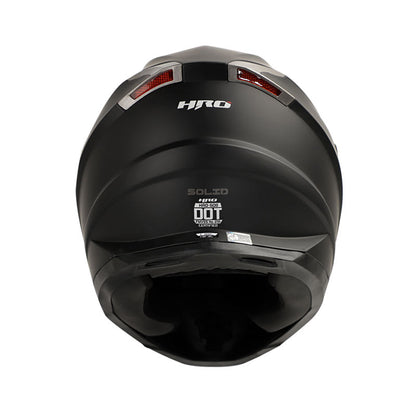 CASCO HRO HRO-508 SOLID MATE NEGRO VISOR HUMO