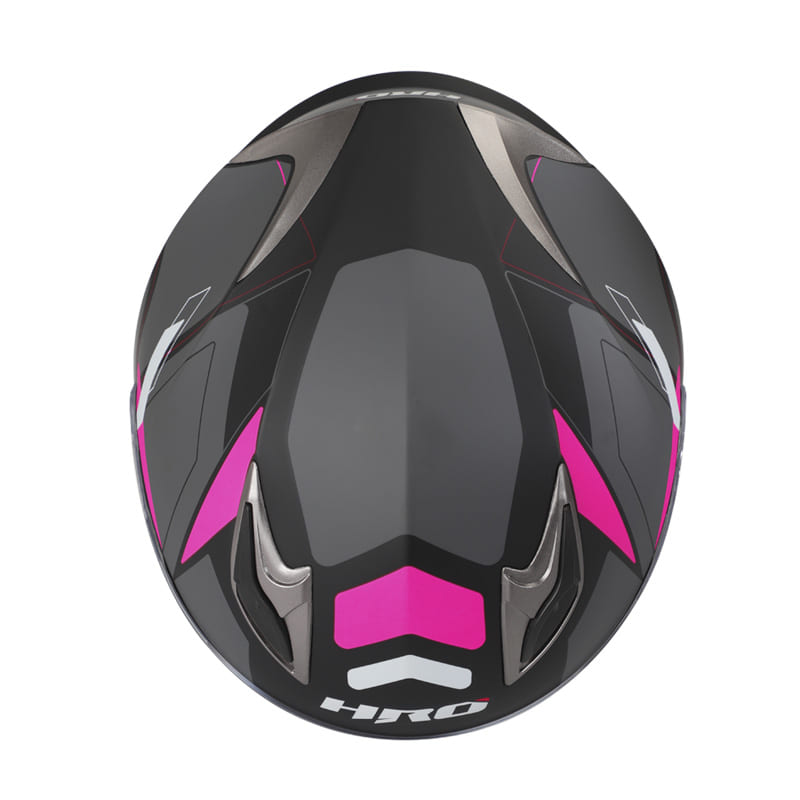 CASCO HRO HRO-508 ZLIMO MATE NEGRO FUCSIA NEON