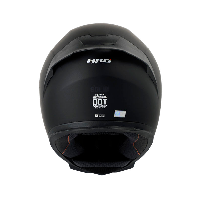 CASCO HRO HRO-511 SOLID MATE NEGRO AZUL NAVY VISOR HUMO