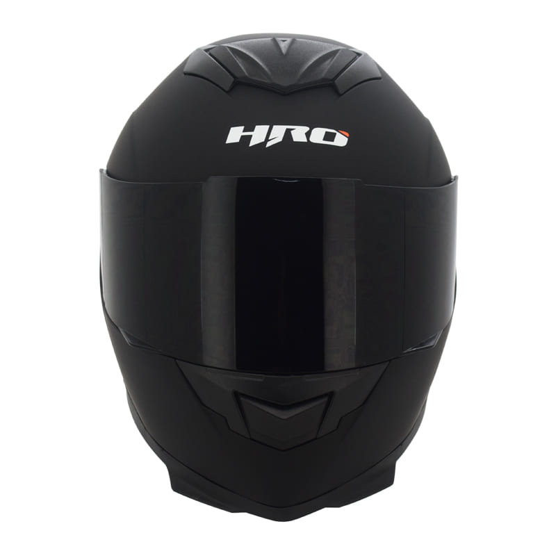 CASCO HRO HRO-511 SOLID MATE NEGRO VISOR HUMO