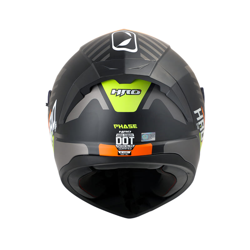 CASCO HRO HRO-518DV PHASE MATE NEGRO AMARILLO NEON