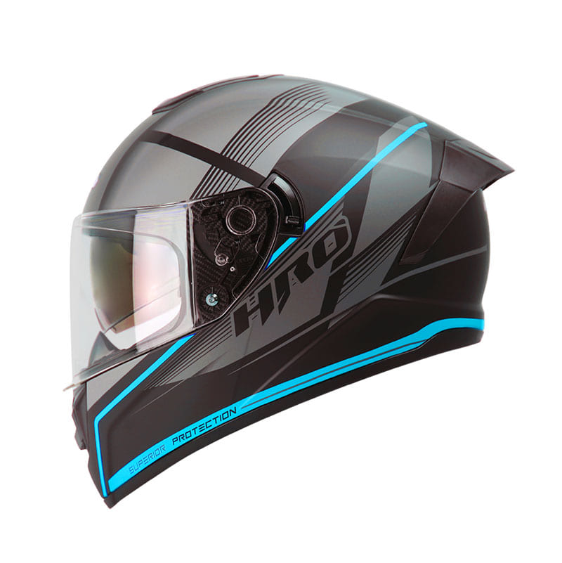 CASCO HRO HRO-518DV ZORA MATE NEGRO AZUL