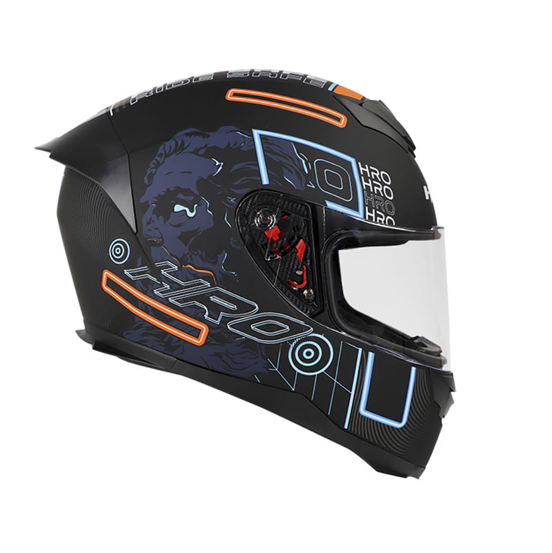 CASCO HRO HRO-511 VAPORWAVE MATE NEGRO AZUL