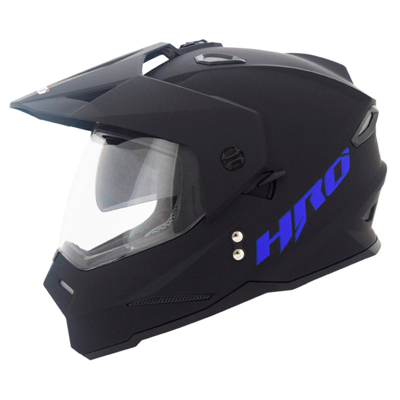 CASCO HRO HRO-MX330DV SOLID MATE NEGRO AZUL OSCURO IRIDIUM