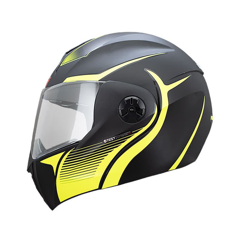 CASCO ICH ICH-3110DV PANZER MATE NEGRO AMARILLO NEON