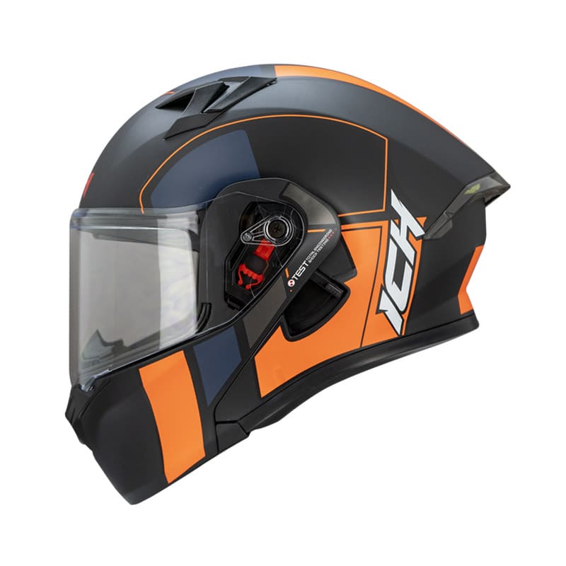 CASCO ICH ICH-3120DV SHARK MATE NEGRO NARANJA NEON