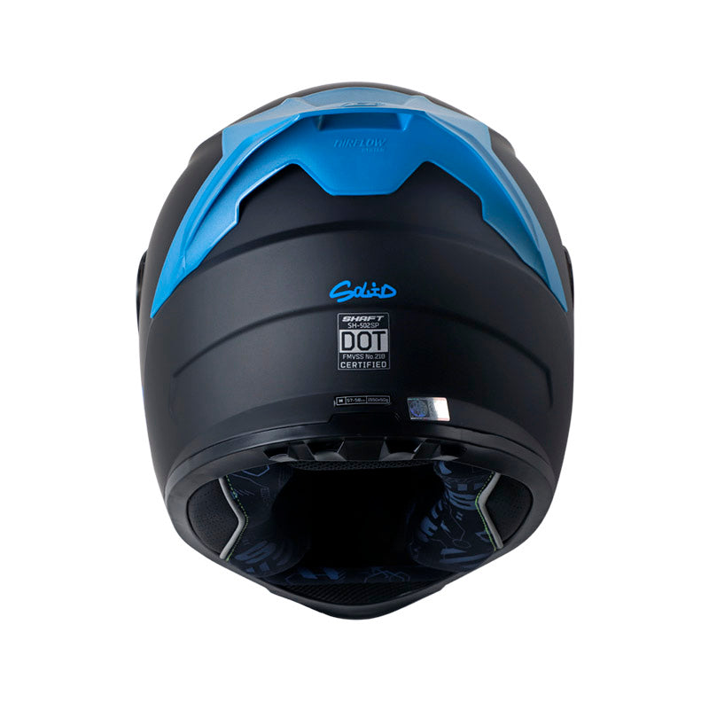 CASCO SHAFT SH-502SP SOLID MATE NEGRO AZUL