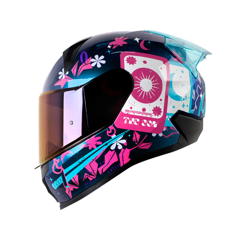 CASCO SHAFT SH-560 EVO CRAFT CAMALEON FUCSIA VISOR IRIDIUM