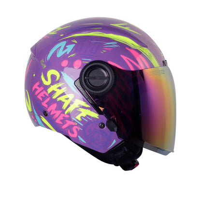 CASCO SHAFT SH-212 GOOD LUCK MORADO AMARILLO NEON IRIDIUM