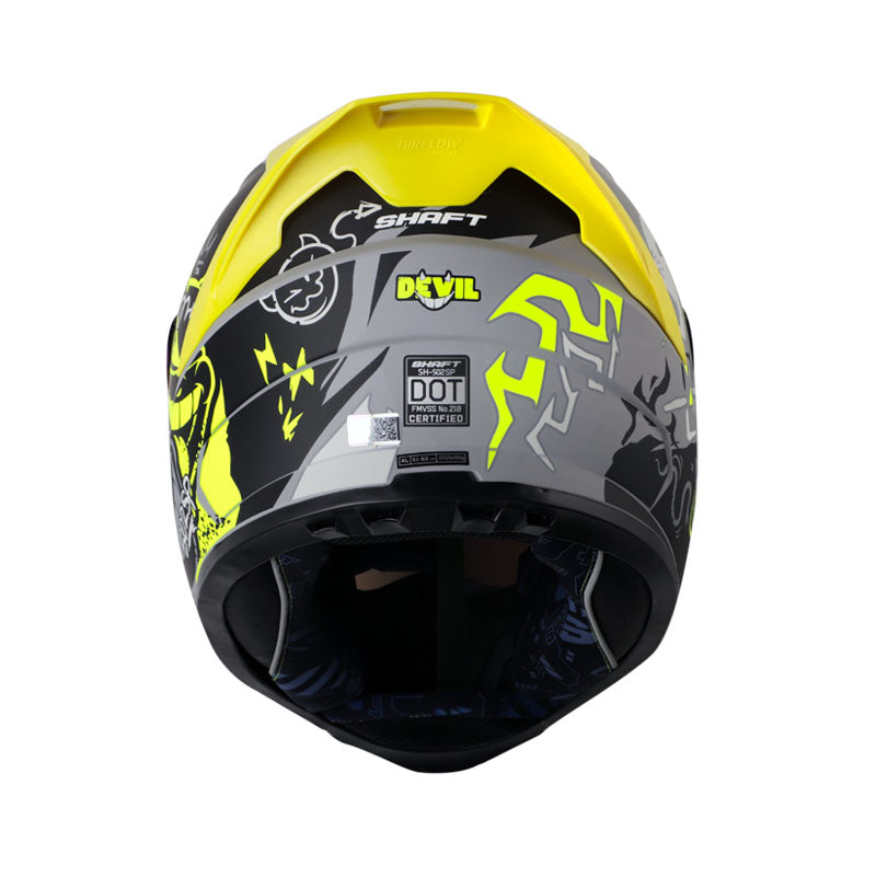 CASCO SHAFT SH-502SP DEVIL MATE GRIS AMARILLO NEON