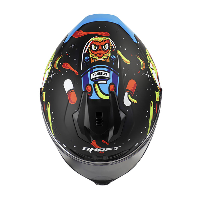 CASCO SHAFT SH-542GT RHESUS MATE NEGRO AZUL