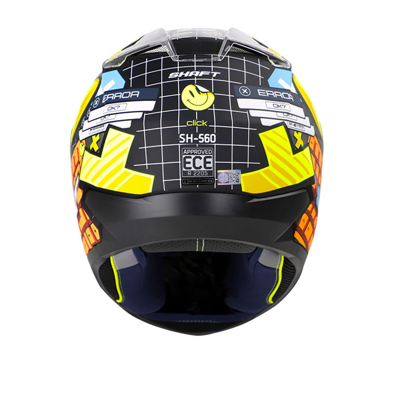 CASCO SHAFT SH-560 CLICK MATE NEGRO AMARILLO NEON