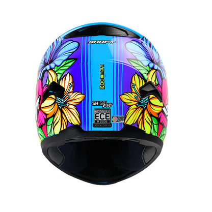 CASCO SHAFT SH-581EVO FREEDOM AZUL AMARILLO NEON