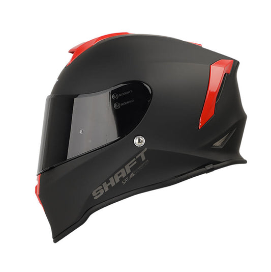 CASCO SHAFT SH-551 SOLID FLOW MATE NEGRO ROJO VISOR HUMO