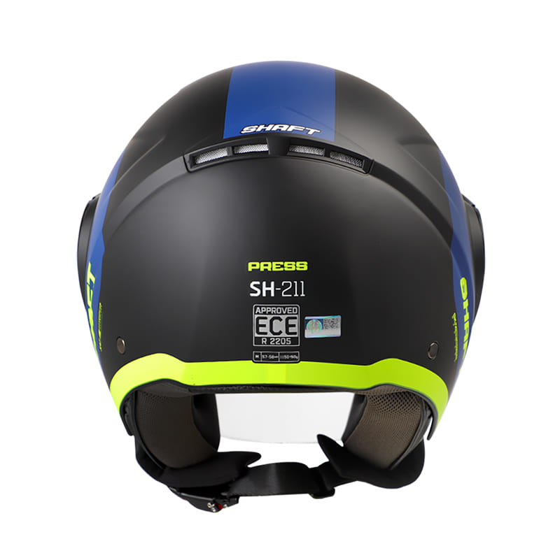 CASCO SHAFT SH-211 PRESS MATE NEGRO AMARILLO NEON