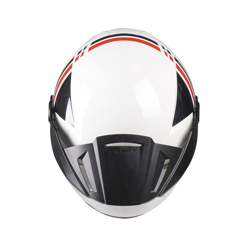 CASCO SHAFT SH-212 JET BLANCO ROJO VISOR HUMO