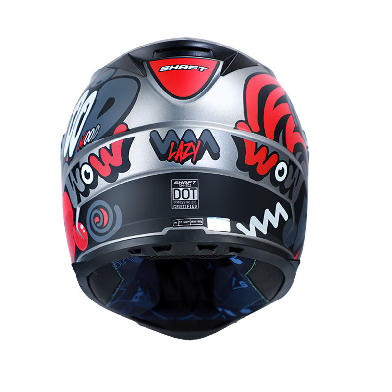 CASCO SHAFT SH-502 LAZY MATE GRIS ROJO