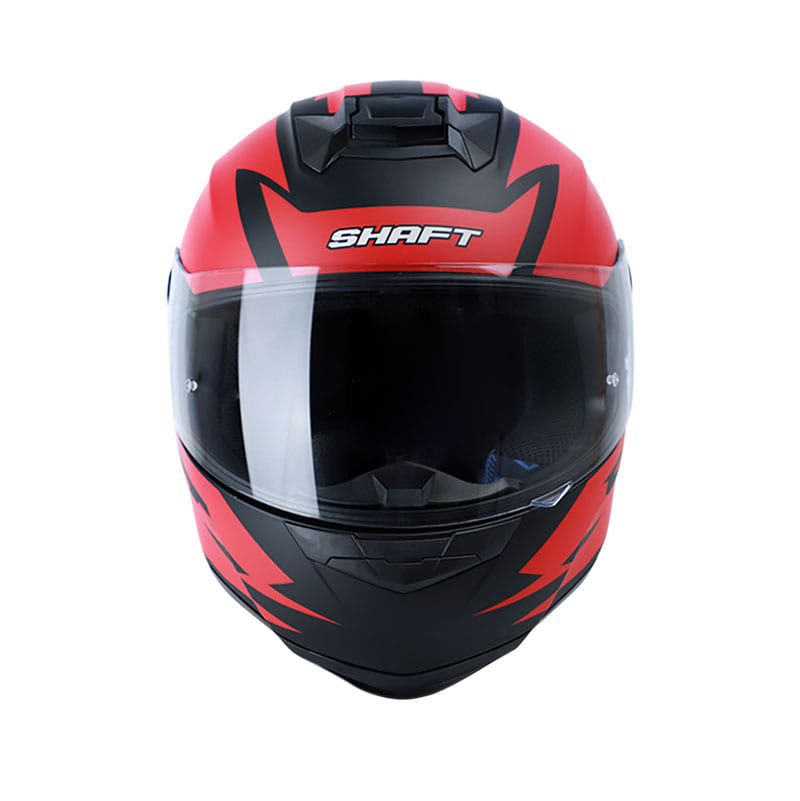 CASCO SHAFT SH-502 THUNDERFO MATE NEGRO ROJO