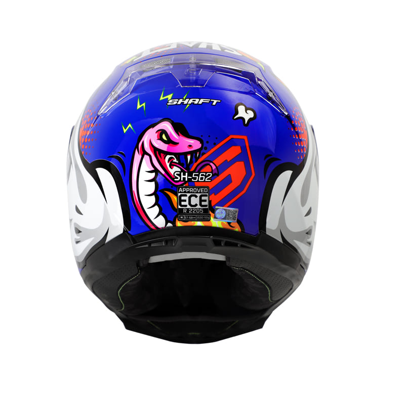 CASCO SHAFT SH-562 CARTOON AZUL AZUL