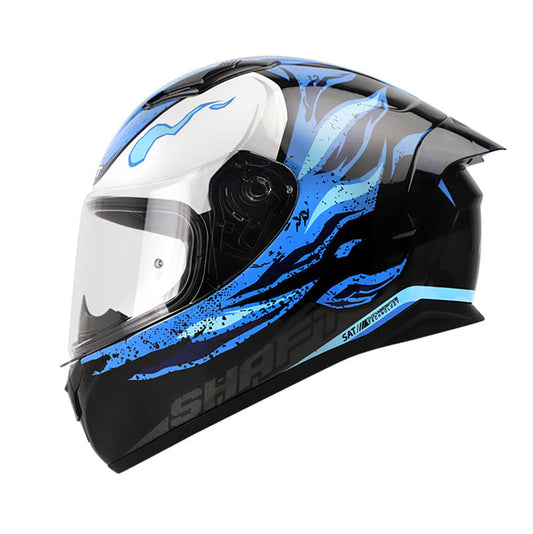 CASCO SHAFT SH-582SP FLAMER NEGRO AZUL