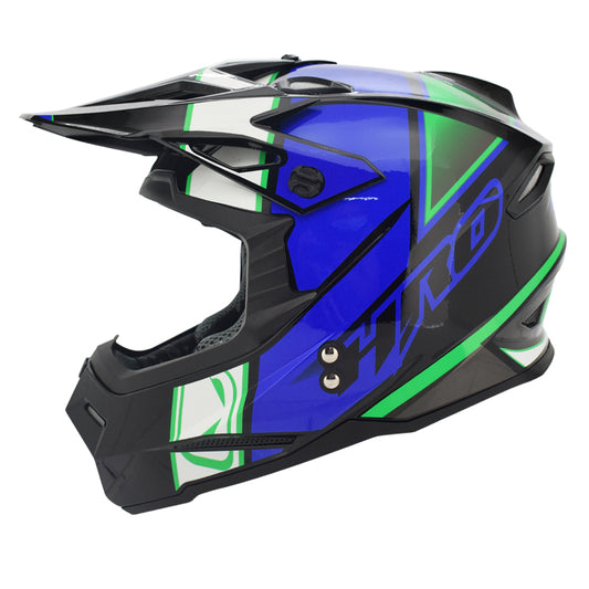 CASCO HRO HRO-MX03 SWISH NEGRO AZUL