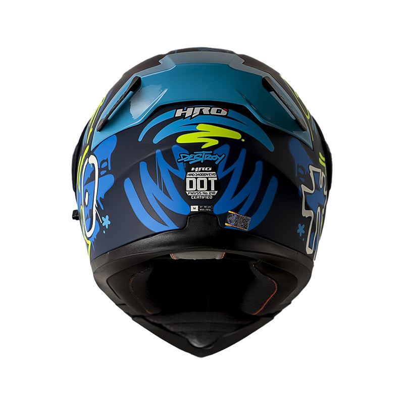 CASCO HRO HRO-3400DV EVO DESTROY MATE AZUL OSCURO AZUL