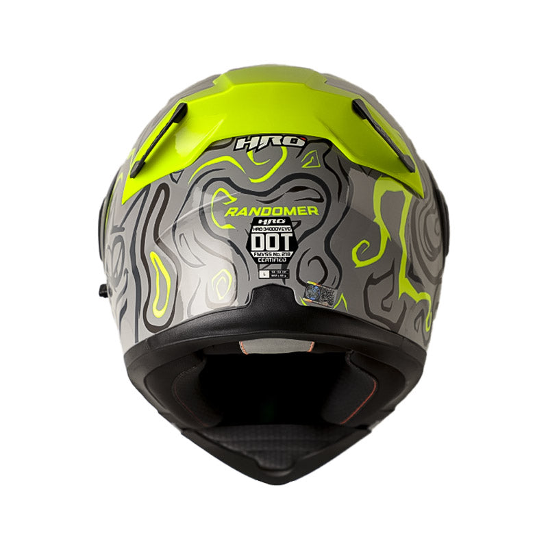 CASCO HRO HRO-3400DV EVO RANDOMER GRIS AMARILLO NEON