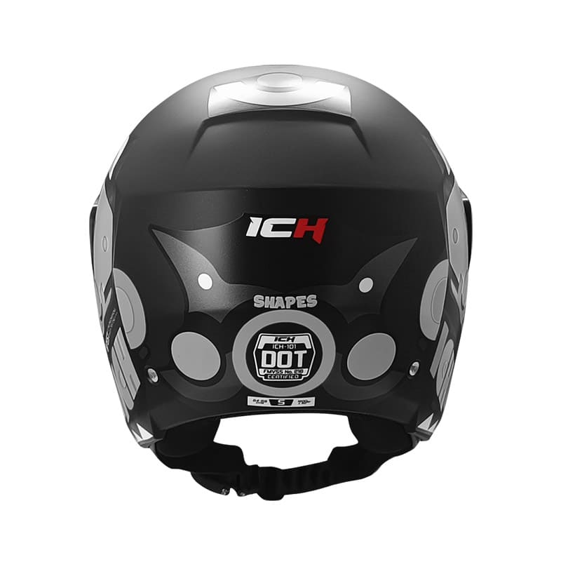 CASCO ICH ICH-101 SHAPES MATE NEGRO GRIS