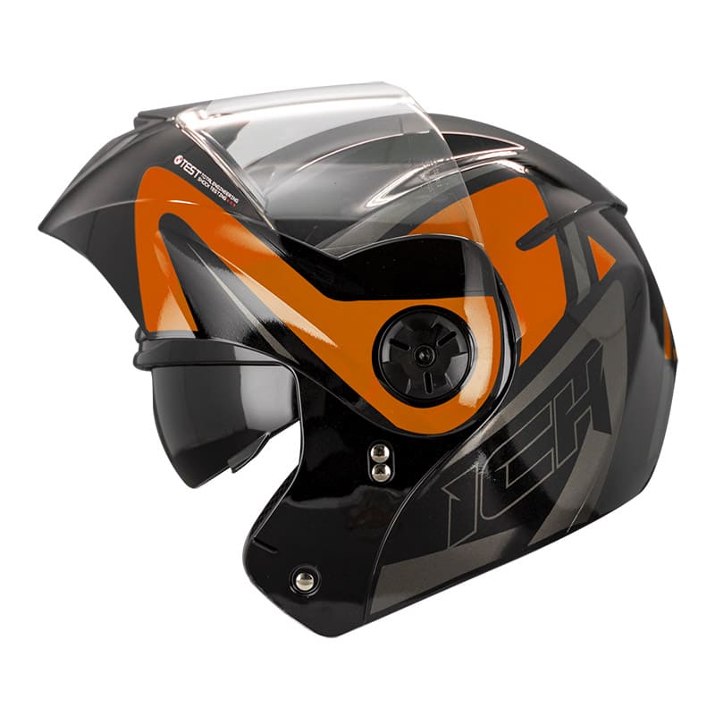 CASCO ICH ICH-3110DV FILES NEGRO NARANJA NEON