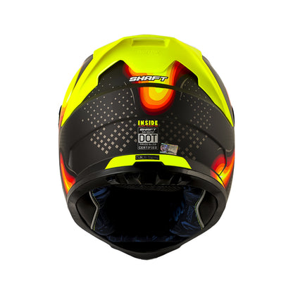 CASCO SHAFT SH-502SP INSIDE MATE GRIS OSCURO AMARILLO NEON