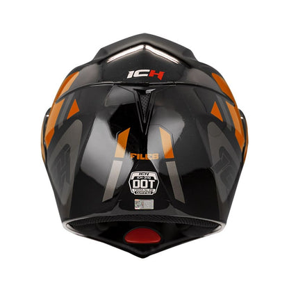 CASCO ICH ICH-3110DV FILES NEGRO NARANJA NEON