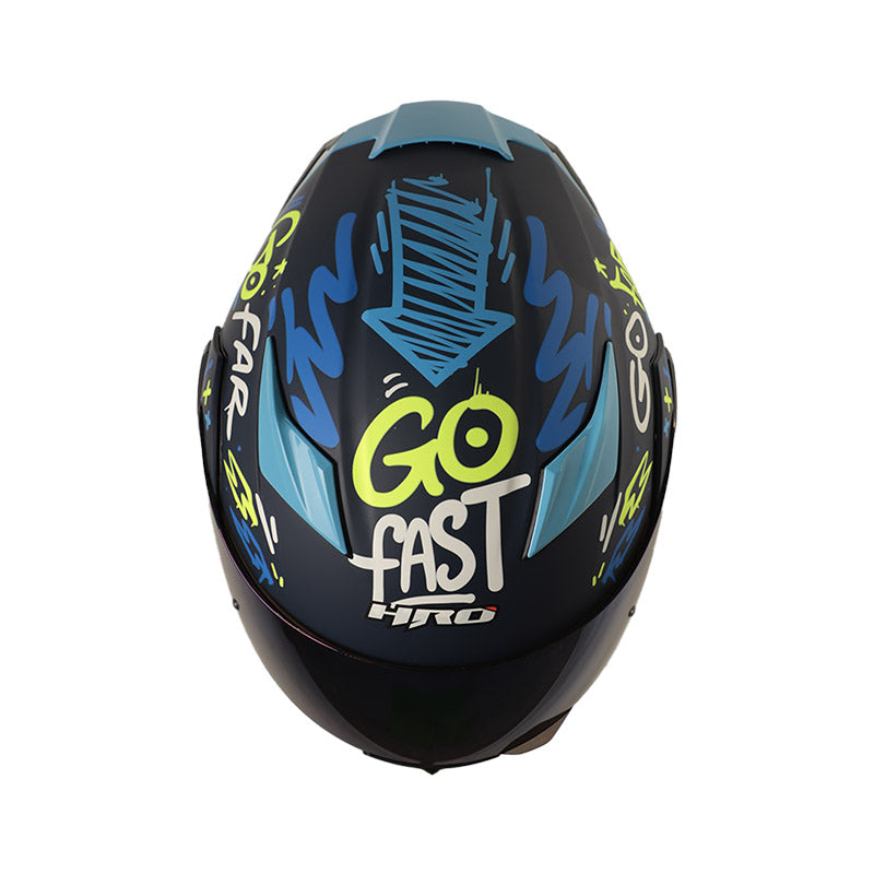 CASCO HRO HRO-3400DV EVO DESTROY MATE AZUL OSCURO AZUL