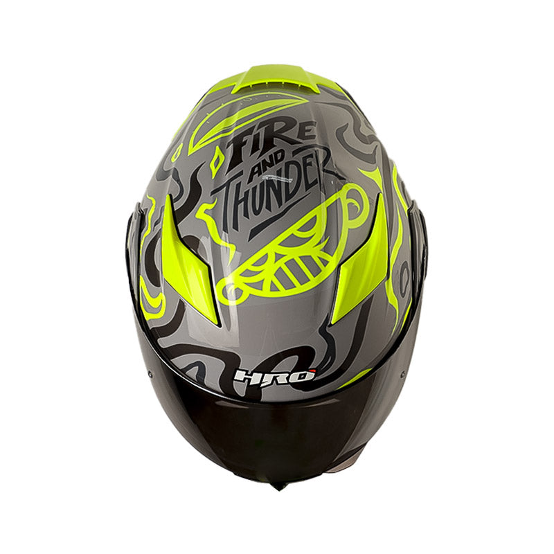 CASCO HRO HRO-3400DV EVO RANDOMER GRIS AMARILLO NEON