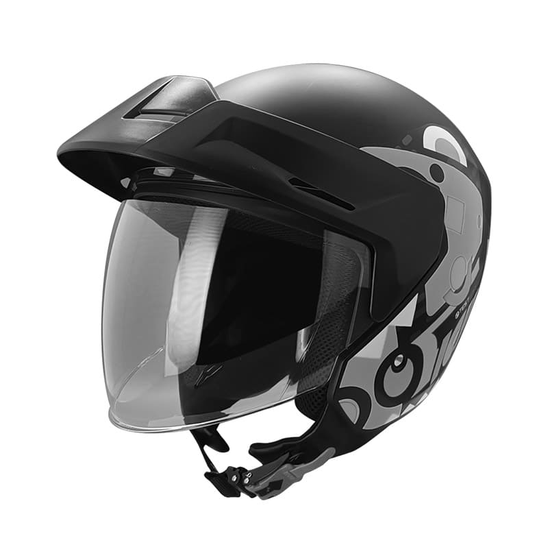 CASCO ICH ICH-101 SHAPES MATE NEGRO GRIS