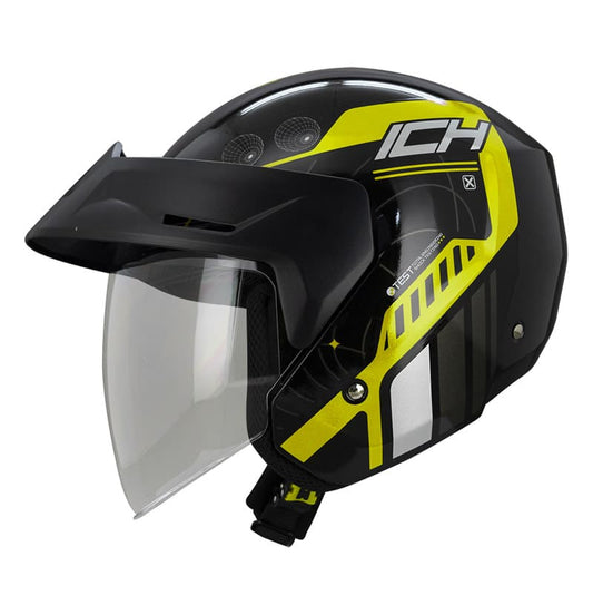 CASCO ICH ICH-101 STELARS NEGRO AMARILLO NEON