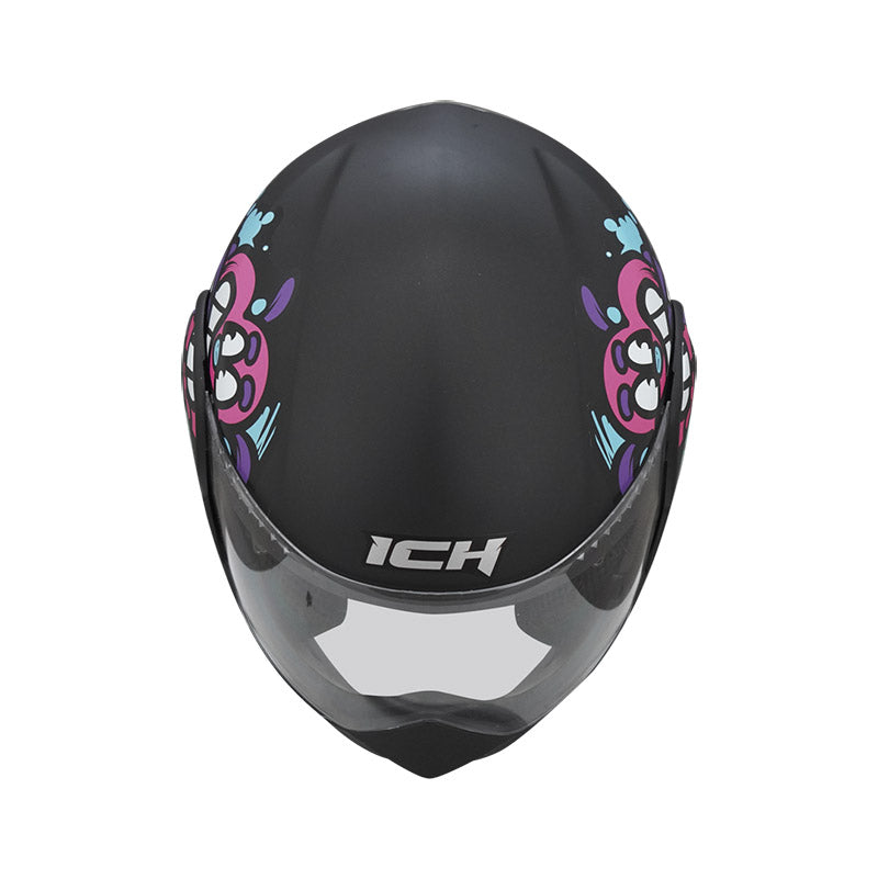 CASCO ICH ICH-3110S DREAM TEAM MATE NEGRO FUCSIA NEON