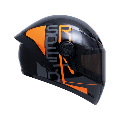 CASCO ICH ICH-501SP DOPE NEGRO NARANJA NEON VISOR HUMO