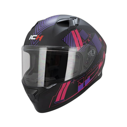 CASCO ICH ICH-503SP COMPU MATE NEGRO FUCSIA NEON