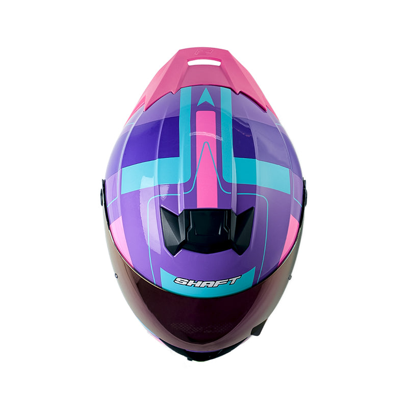 CASCO SHAFT SH-502SP CRACK MORADO AZUL