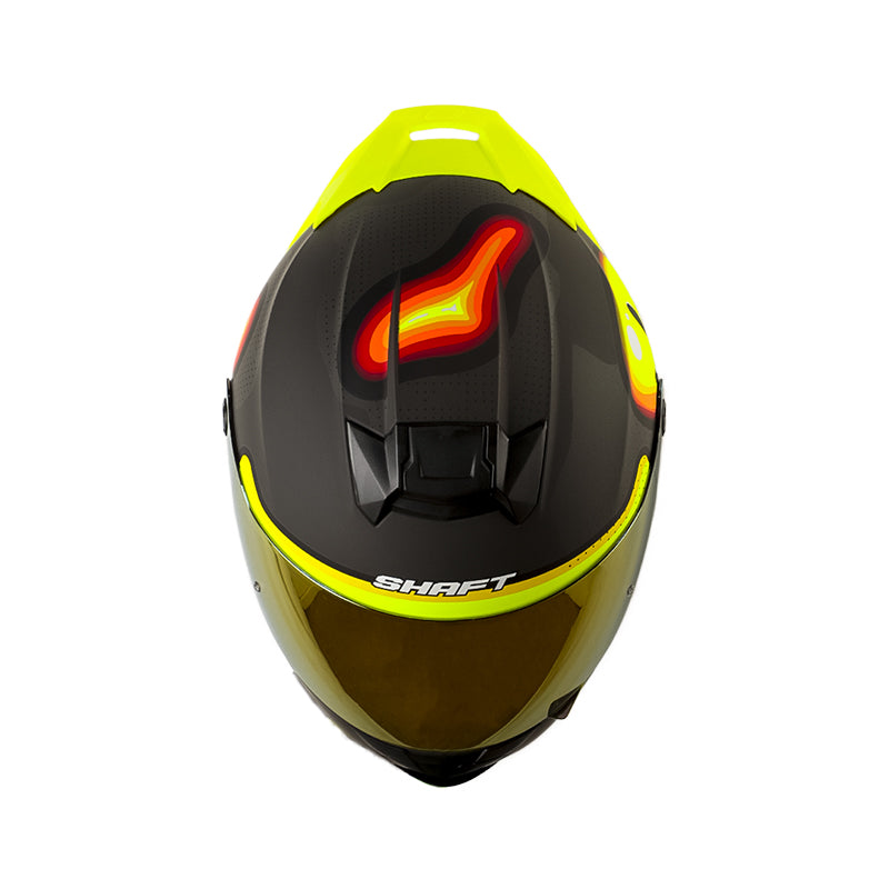 CASCO SHAFT SH-502SP INSIDE MATE GRIS OSCURO AMARILLO NEON