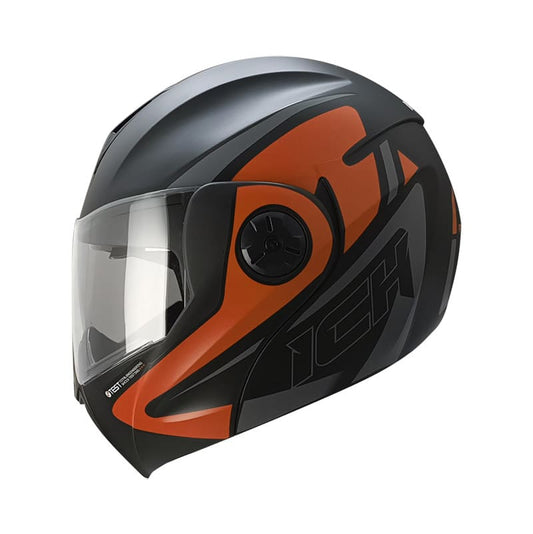 CASCO ICH ICH-3110DV FILES MATE NEGRO NARANJA NEON