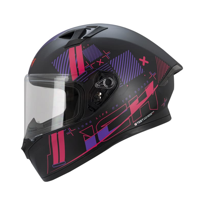 CASCO ICH ICH-503SP COMPU MATE NEGRO FUCSIA NEON