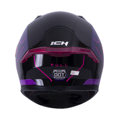 CASCO ICH ICH-503SP FULL NEGRO FUCSIA