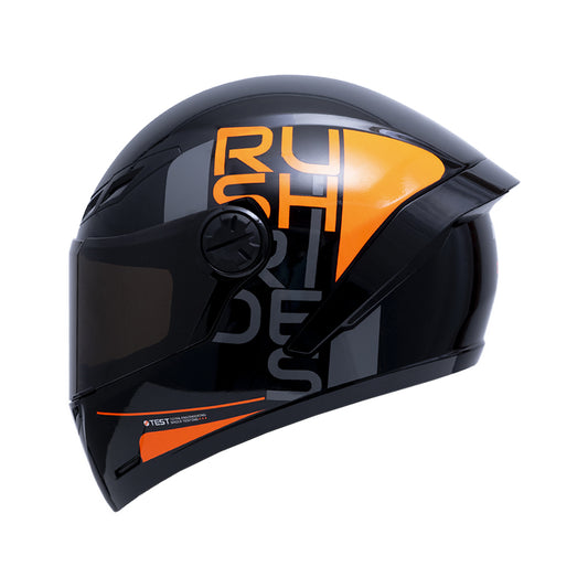 CASCO ICH ICH-501SP DOPE NEGRO NARANJA NEON VISOR HUMO