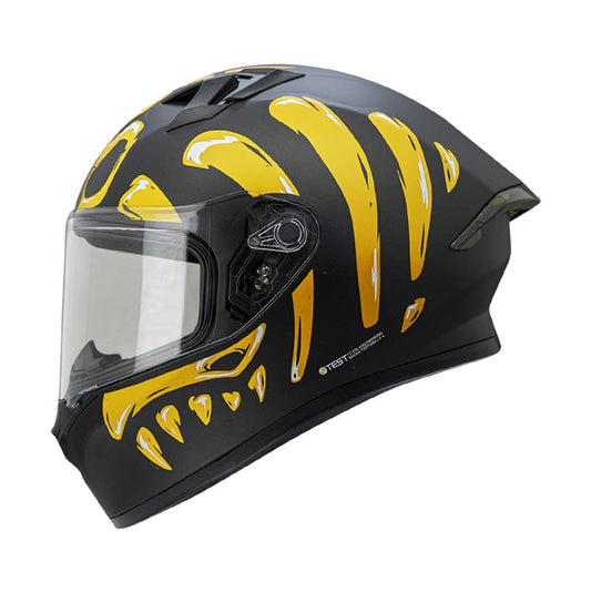 CASCO ICH ICH-503SP SKULLER MATE NEGRO AMARILLO