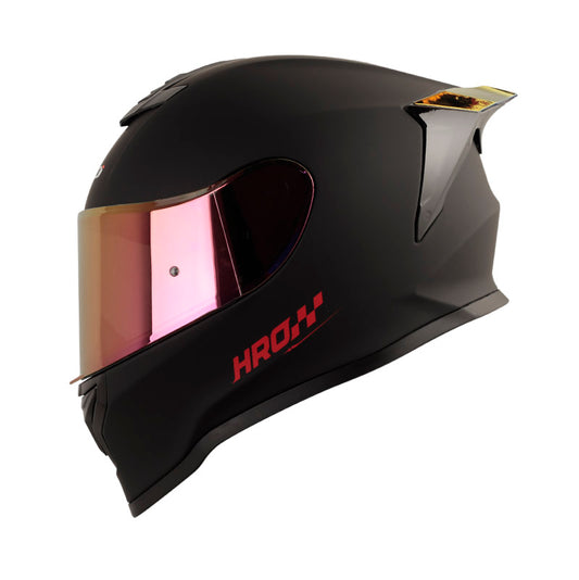 CASCO HRO HRO-506SP SOLID MATE NEGRO ROJO