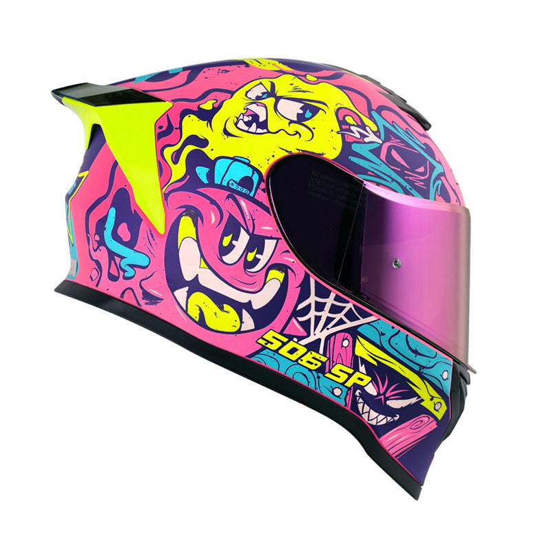 CASCO HRO HRO-506SP MISTERY MATE FUCSIA AZUL